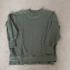 Aerie Olive Oversized Shirt